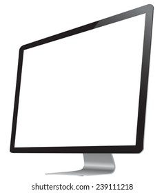 Modern digital computer device on white background 