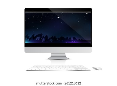 Modern Digital devices Electronic vector