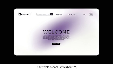 Modern digital interface welcomes visitors, inviting engagement and exploration of online content.