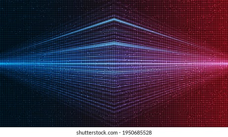 Modern Digital Light on technology Background,comic and Motion concept design,vector.