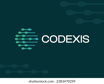 Modern Digital Logo Template for Tech Company