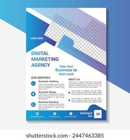 modern digital marketing agency flyer template