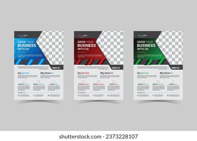 
Modern digital marketing agency vector business flyer template illustration design.