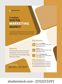 Modern digital marketing flyer design