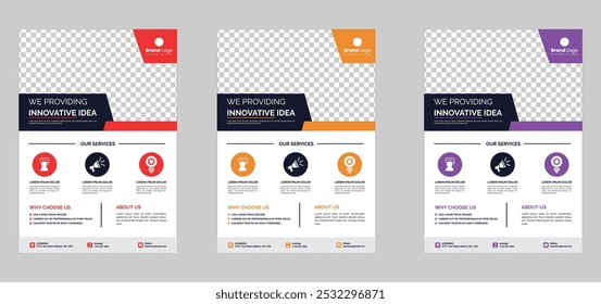 Modern digital marketing flyer template