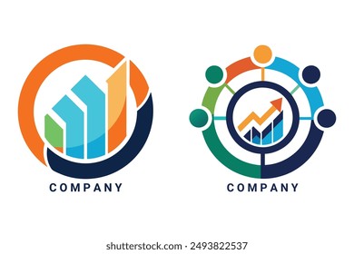 Modern digital marketing logo. Versatile vector for agencies, consultants. Create a strong online presence.
