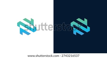 Modern digital network initial N logo design concept, symbolizing innovative technology, seamless data connection, and future-forward communication for creative branding and corporate identity