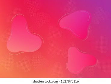 Modern Digital Pattern with Fluid Shapes.