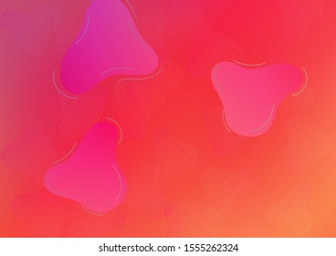 Modern Digital Pattern with Fluid Shapes.