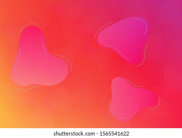 Modern Digital Pattern with Fluid Shapes.