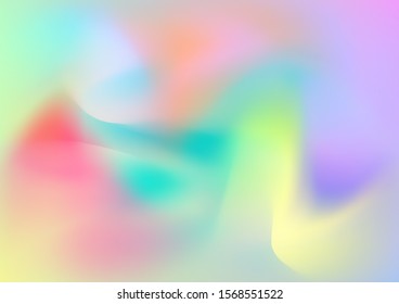 Modern Digital Pattern with Fluid Shapes. Abstract Curves and Lines. Minimal Watercolor Layout. Creative Neon Pink, Blue, Violet Background. Light Template for Cover, Poster, Banner, Greeting Card.