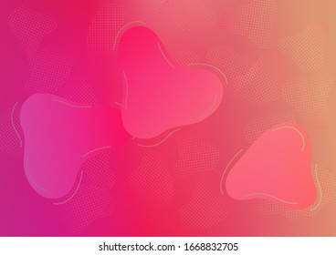 Modern Digital Pattern with Fluid Shapes.