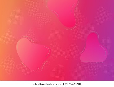  Patrón digital moderno con formas fluidas.