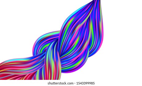 Modern Digital Pattern with Rainbow Brush Strokes. Abstract Realistic Creative Neon Pink, Blue, Violet Background. Minimal Watercolor Layout. Light Template for Cover, Poster, Banner, Greeting Card.