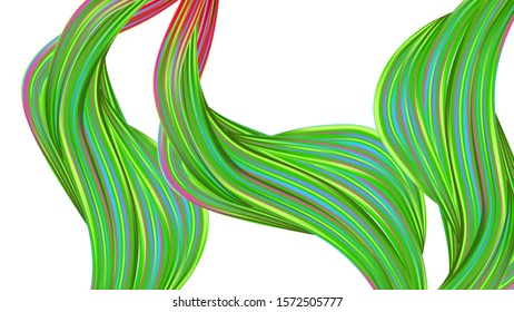 Modern Digital Pattern with Rainbow Brush Strokes. Creative Neon Pink, Blue, Violet Background. Abstract Realistic Light Template for Cover, Poster, Banner, Greeting Card. Minimal Watercolor Layout.