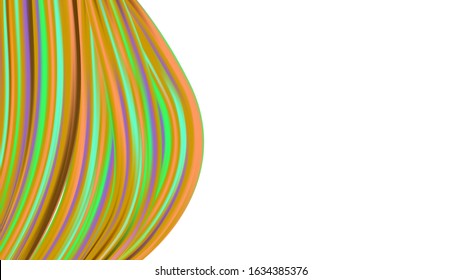Modern Digital Pattern with Rainbow Brush Strokes. Light Template for Cover, Poster, Banner, Greeting Card. Abstract Realistic Creative Neon Pink, Blue, Violet Background. Minimal Watercolor Layout.
