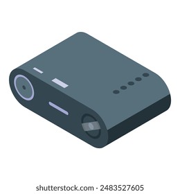 Modern digital projector for showing presentations at business conferences or lectures in university classrooms
