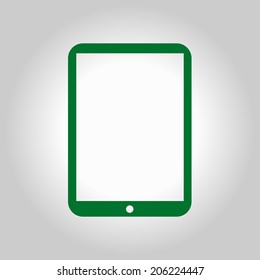 Modern digital tablet PC icon. Flat design icon. vector EPS 10.