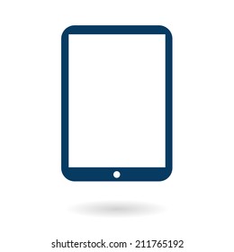 Modern digital tablet PC icon. Flat design icon. vector EPS 10.