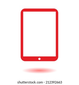 Modern digital tablet PC icon. Flat design icon. vector EPS 10.