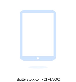 Modern digital tablet PC icon. Flat design icon. vector EPS 10.