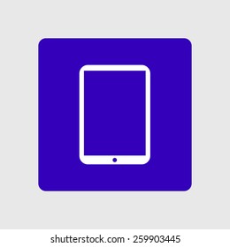 Modern digital tablet PC icon. Flat design icon. vector EPS 10.
