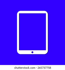 Modern digital tablet PC icon. Flat design icon. vector EPS 10.