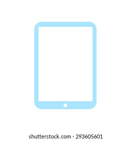 Modern digital tablet PC icon. Flat design icon. vector EPS 10.