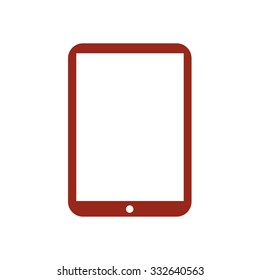 Modern digital tablet PC icon. Flat design icon. vector EPS 10.