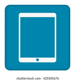 Modern digital tablet PC  icon. Flat design icon. vector EPS 10.