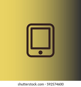 Modern digital tablet PC icon