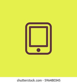 Modern digital tablet PC icon