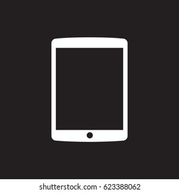 Modern digital tablet PC icon, stock vector illustration flat design style