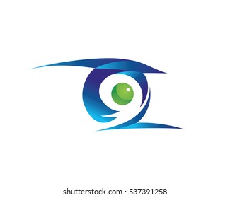 Modern Digital Technology Logo Symbol - Tech Eye Education Program