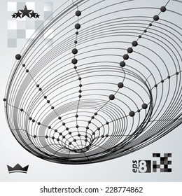 Modern digital technology style abstract unusual background, vector tech complicated 3d backdrop, technical asymmetric elements.