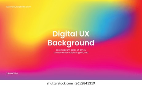 modern digital ux design background or vector gradient background website design.