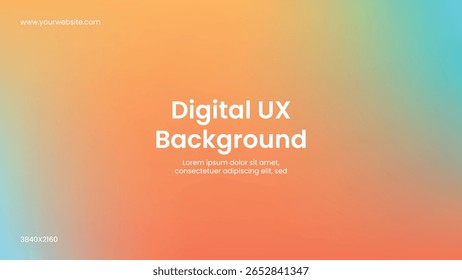 Moderno fondo de diseño UX digital o diseño de Sitio web de fondo de gradiente de Vector.