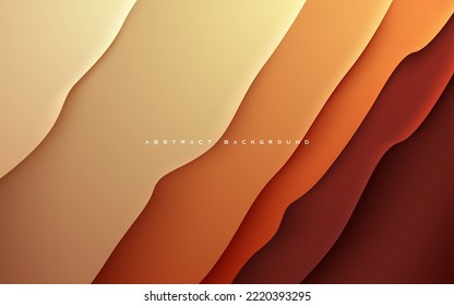 Modern dimension background. Orange gradient light and shadow composition.