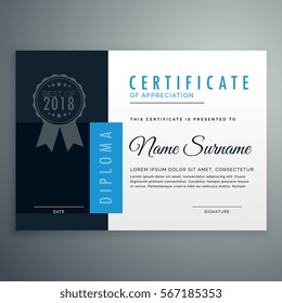 modern diploma certificate design