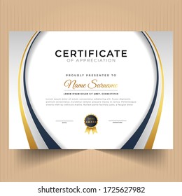 Modern diploma certificate template design