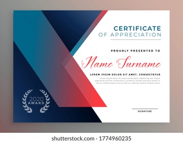 modern diploma certificate template for multipurpose use