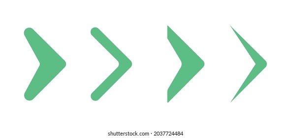 Modern direction arrows. Collections for web design, interface and more. Arrow icon in trendy flat style.