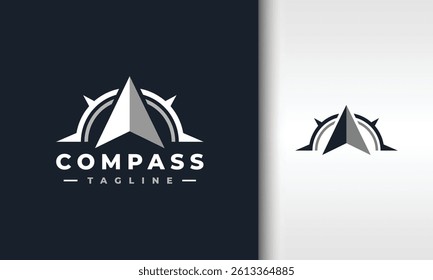 Modern Direction Compass Logo Design