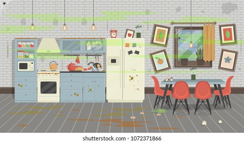 2,422 Dirty Kitchen Cartoon Images, Stock Photos & Vectors | Shutterstock