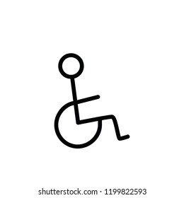 Modern disabled icon