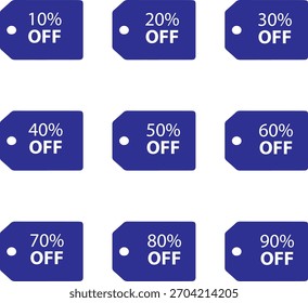 Conjunto de etiquetas de oferta de descuento moderno