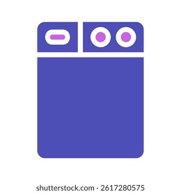 Modern Dishwasher Appliance Flat Icon Illustration
