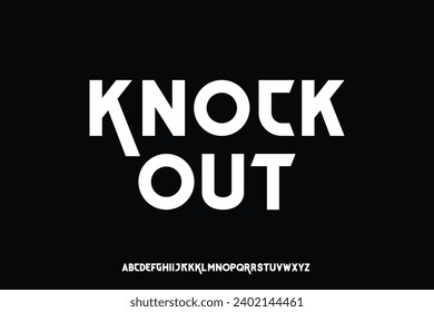 Modern display alphabet font vector design suitable for headline, poster, logo, logotype and more