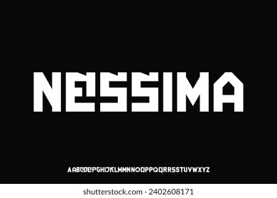 Modern display alphabet font vector design suitable for headline, poster, logo, logotype and more