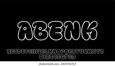 vector de tipo de letra de pantalla moderna